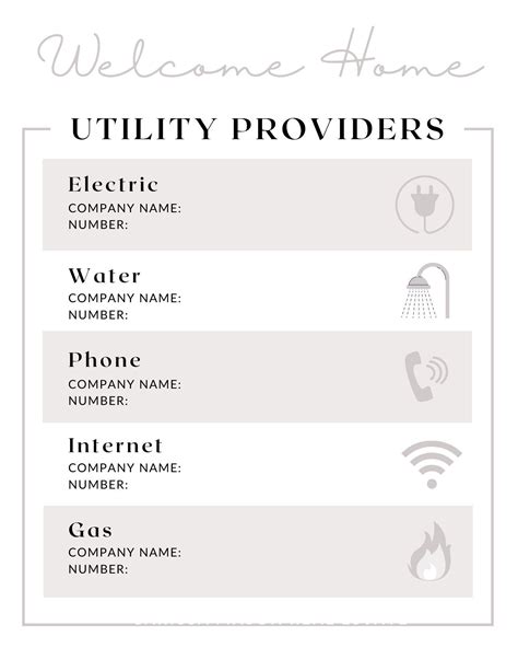 Utilities Information .